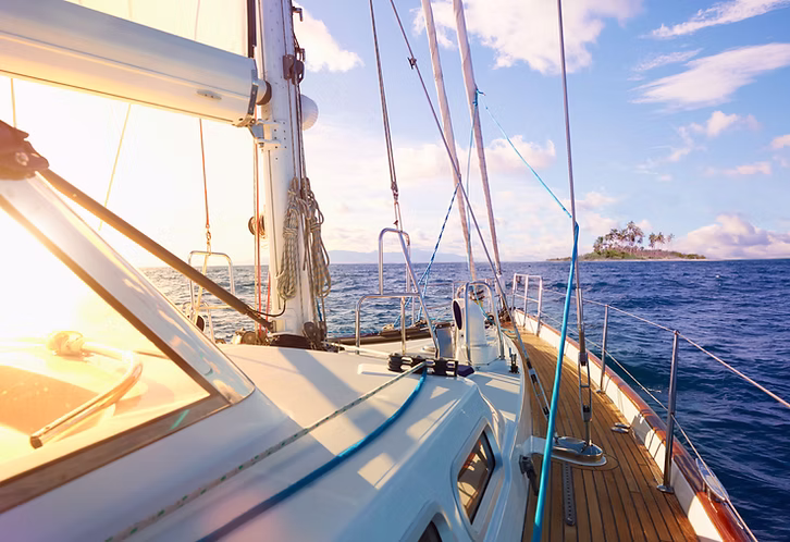 Sailing yacht with protective coatings