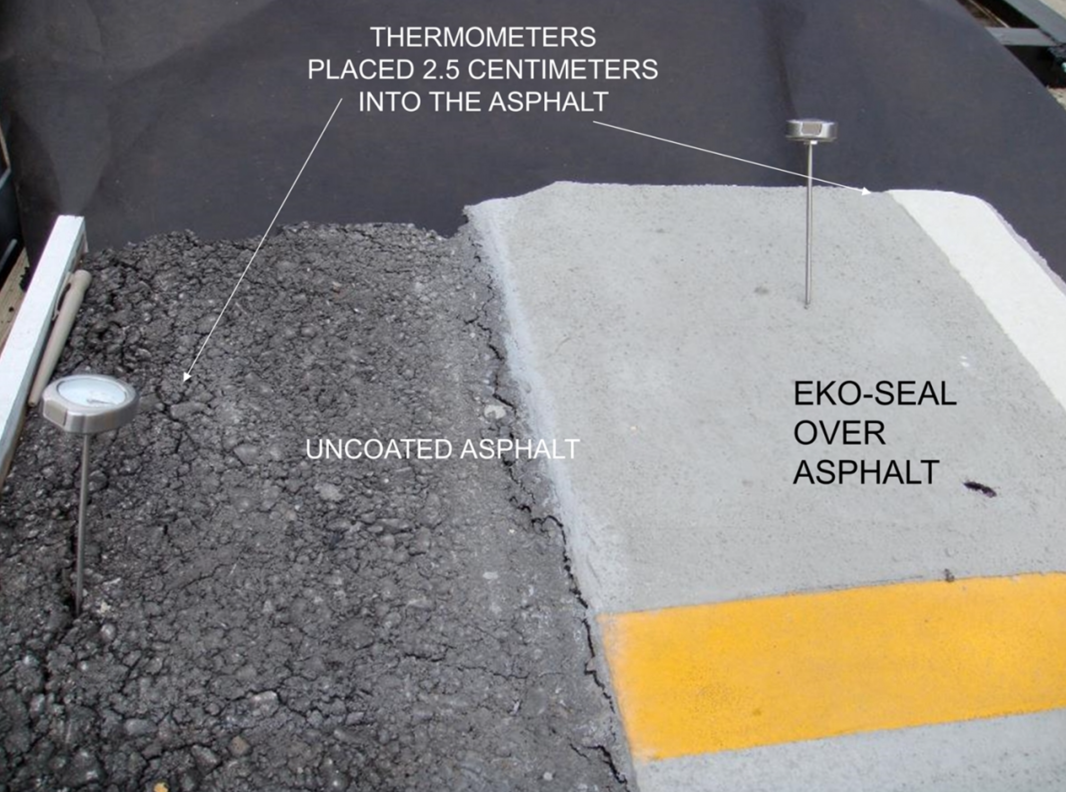 EkoSeal coating undergoing independent durability testing